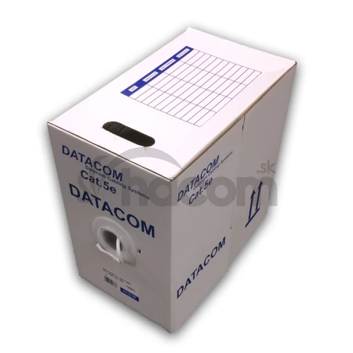 DATACOM FTP drôt CAT5E PVC, Eca 305m biely
