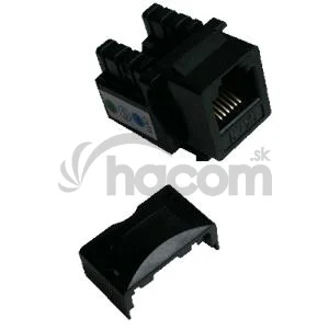 DATACOM Keystone UTP RJ12 Cat3 (DUAL) čierny