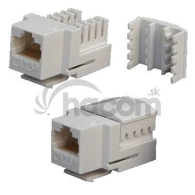 DATACOM Keystone UTP RJ45 Cat5E Dual MINI biely