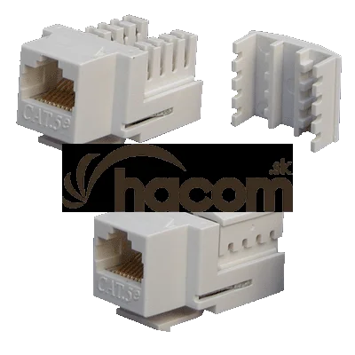 DATACOM Keystone UTP RJ45 Cat5E Dual MINI biely