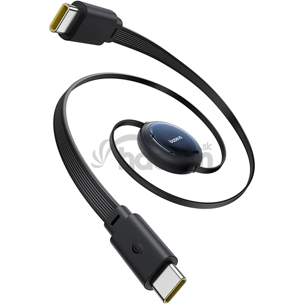 Baseus Dátový kábel Nomos USB-C/USB-C 1,5m 100W čierny