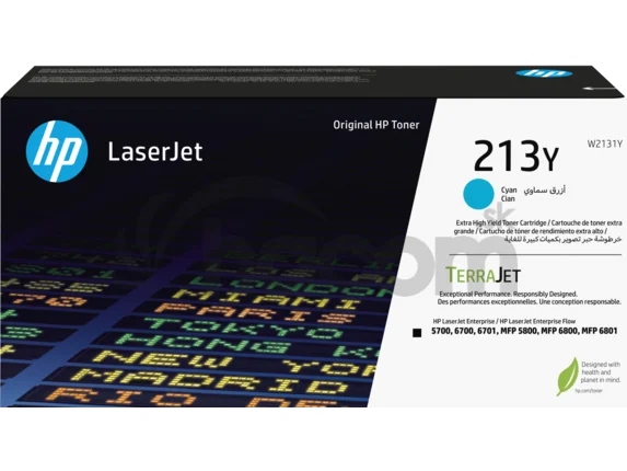HP W2131Y, cyan toner. kazeta HP LaserJet 213Y