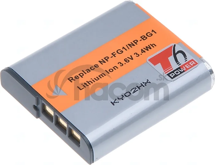Batéria T6 power Sony NP-BG1, 950mAh, sivá