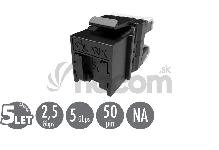Rýchlozarezávací keystone Solarix CAT5E UTP SXKJ-5E-UTP-BK-NA
