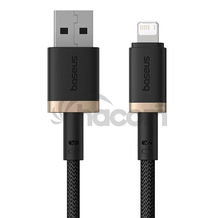 Baseus Rýchlonabíjací kábel Dura USB/Lightning 1m 2.4A čierno zlatý