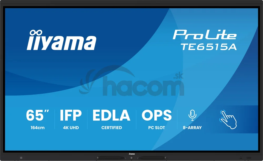 65" iiyama TE6515A-B1AG: IPS, 4K, EDLÁ, NFC