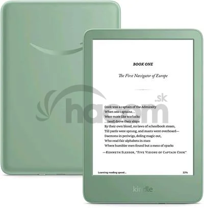 E-book Amazon Kindle Touch 2024 (16 GB), matcha, s reklamou