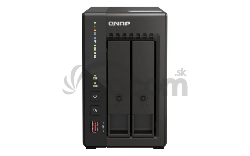 QNAP TS-253E-8G (4core 2,6GHz, 8GB RAM, 2x SATA, 2x M.2 NVM slot, 2x HDMI 4K, 2x 2,5GbE, 4x USB)