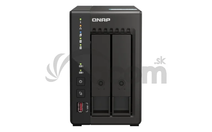 QNAP TS-253E-8G (4core 2,6GHz, 8GB RAM, 2x SATA, 2x M.2 NVM slot, 2x HDMI 4K, 2x 2,5GbE, 4x USB)