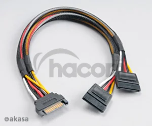 SATA napájacia rozdvojka Sata(M) na 2xSata(F) 30 cm