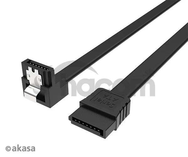AKASA - Proslim SATA kábel 90 ° - 100 cm
