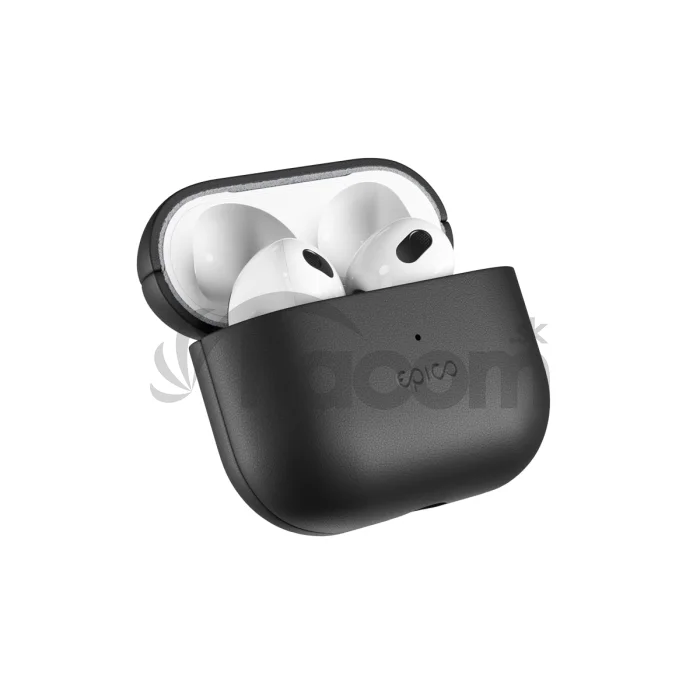 Epico Leather Case Airpods 3 - čierna