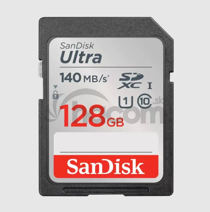 SanDisk Ultra/SDXC/128GB/140MBps/UHS-I U1 / Class 10/Čierna
