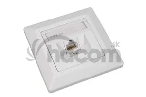 Zásuvka Solarix CAT5E UTP 1 x RJ45 pod omietku biela