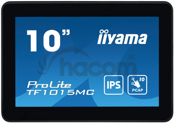 10" iiyama TF1015MC-B3: WXGA, 10P, VGA, HDMI, DP