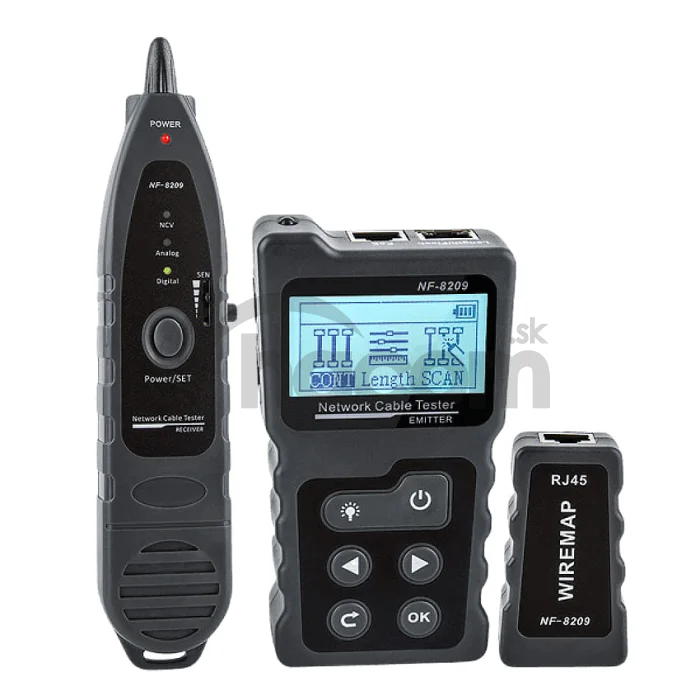 W-star Tester káblov UTP WSNF8209, RJ45, Poe, hľadacia sonda