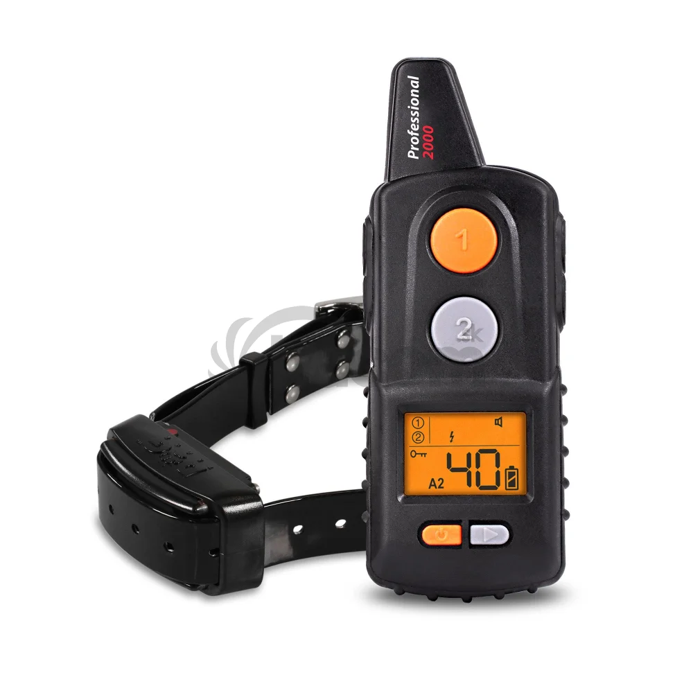 Elektronický výcvikový obojok d-control professional 2000 - Čierna