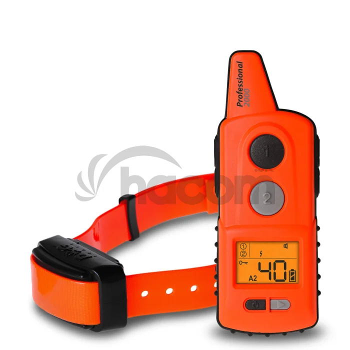 Elektronický výcvikový obojok d-control professional 2000 - Oranžová