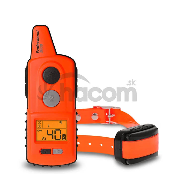 Elektronický výcvikový obojok d-control professional 2000 mini - Oranžová