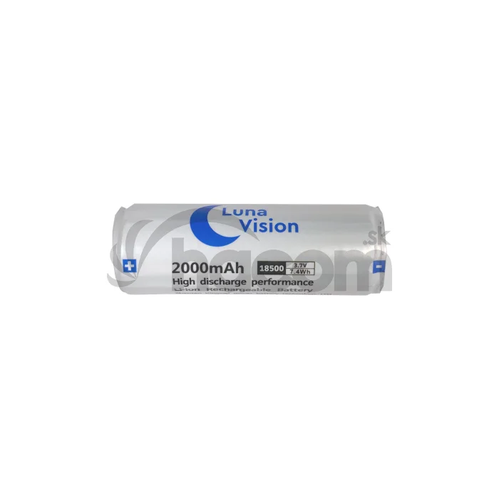 Nabíjateľná batéria LunaVision 18500 Li-ion 2000mAh 3,7V 7.4Wh