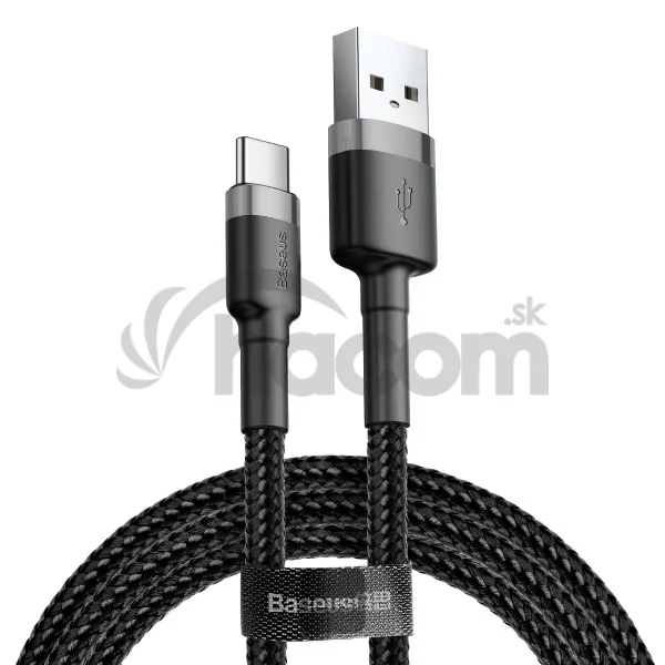 Baseus dátový kábel Cafule USB-C 2m 2A šedo-čierny