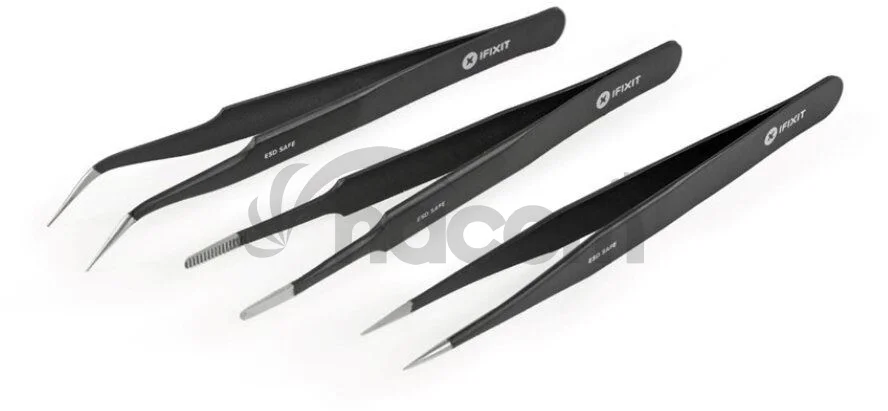 iFixit Precision Tweezers Set Pro, ESD Safe, sada 3 pinziet