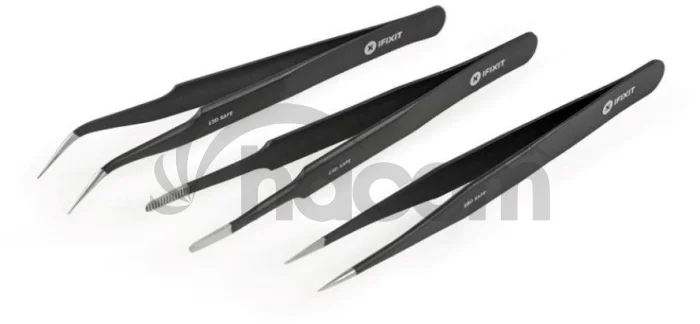 iFixit Precision Tweezers Set Pro, ESD Safe, sada 3 pinziet