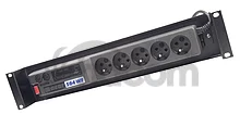 Napájací panel ACAR A-504, 3m, 5 pozícií, prep.ochrana, vaňa do 19" racku
