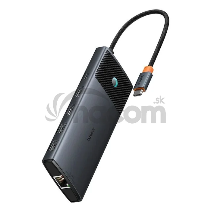 Baseus Metal Gleam II Series 10v1 USB-C HUB Dokovacia Stanica Cosmic Black