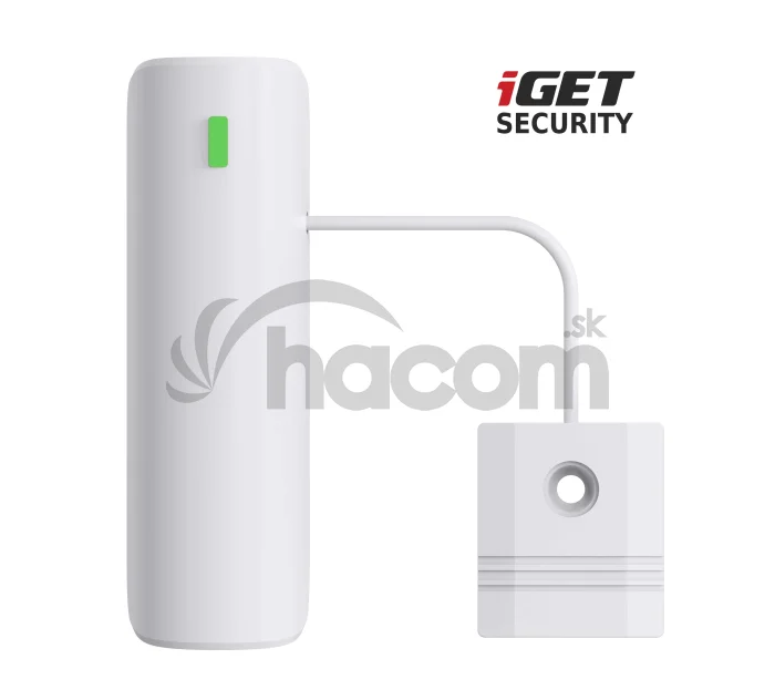 iGET SECURITY EP9 - bezdrôtový senzor na detekciu vody pre alarm M5, výdrž batérie až 5 rokov, 1 km