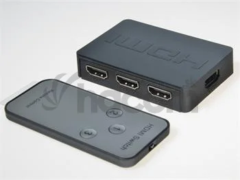 PremiumCord HDMI switch 3:1 plastový, diaľkové ovl.