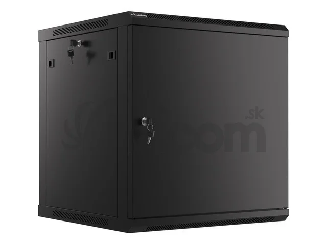 LANBERG RACKOVÁ SKRIŇA 19" NÁSTENNÁ 12U/600X600 PRO VLASTNÚ MONTÁŽ S KOVOVÝMI DVERAMI ČIERNA