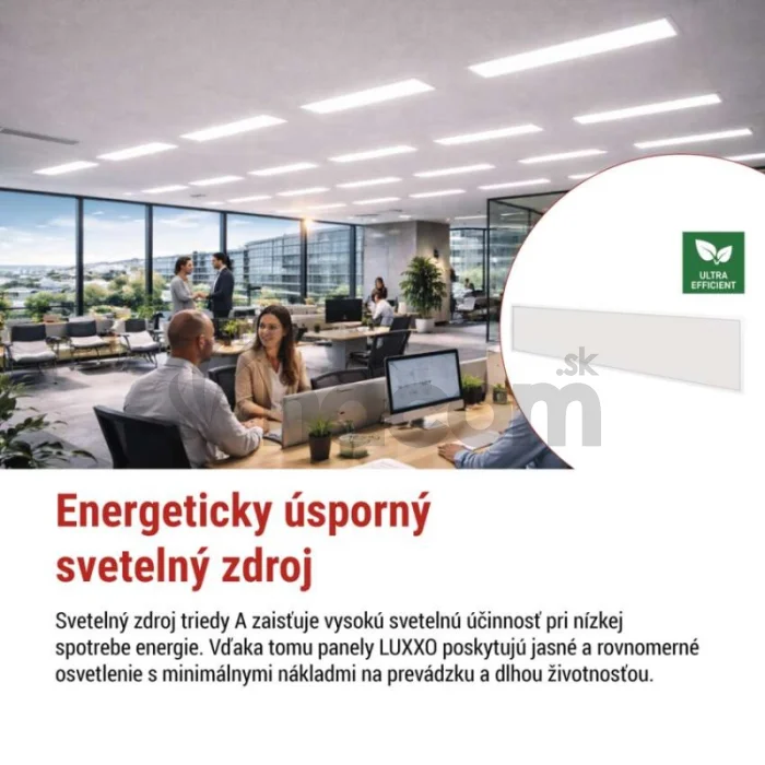 LED panel LUXXO 30 x 120 cm / 32 mm, 22 W, 3 800 lm, vstavaný, neutr. biela, UGR<19, IP20