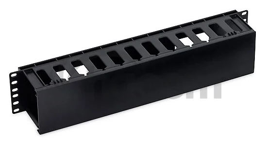 19' vyväzovací panel 2U plastový RAL9005