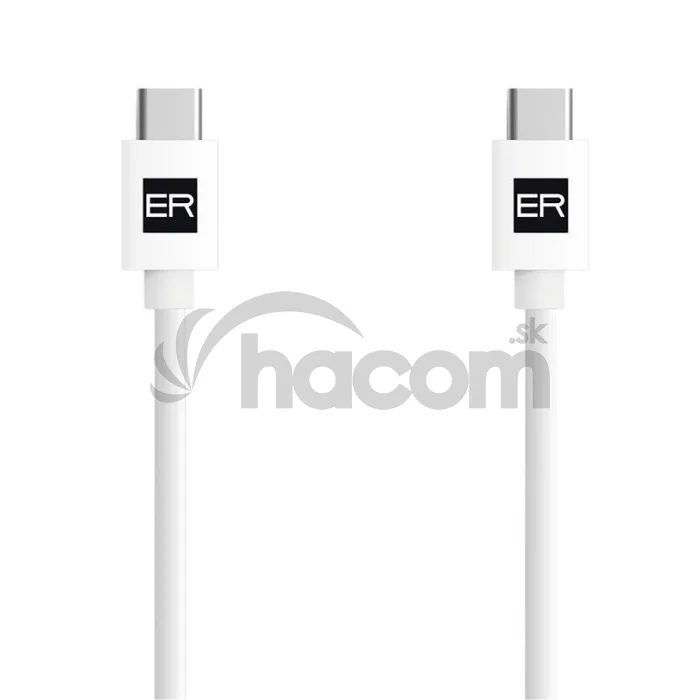 ER POWER kábel USB-C/C 3A 60W 120cm biely