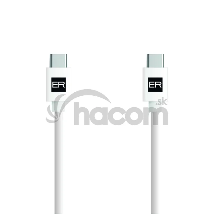 ER POWER kábel USB-C/C 3A 60W 200cm biely