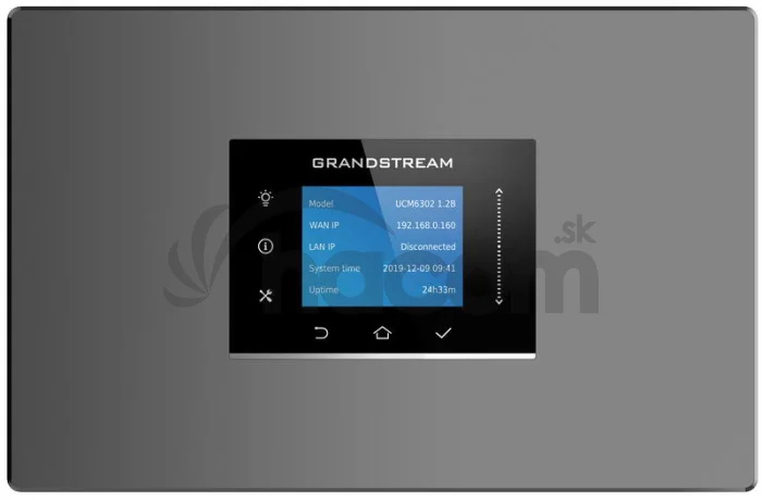 Grandstream UCM6302 VoIP PBX, 1000 uživ., 150 súb. hov., videokonf. 20úč., 2xFXO, 2xFXS porty