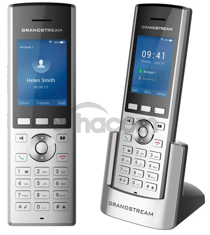 Grandstream WP820 WiFi IP tel., 2,4" bar. displ., 2SIP úč., video, BT, Micro USB, Handover