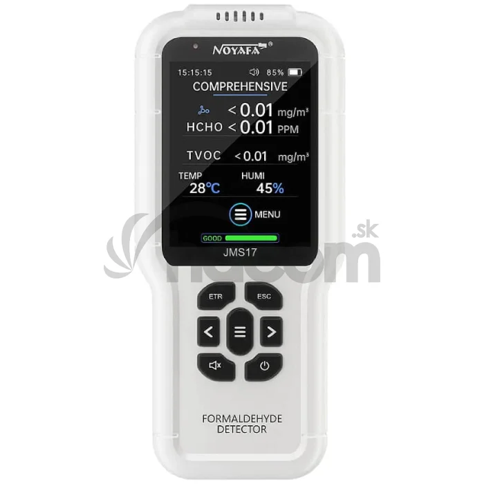 W-Star Monitor kvality vzduchu WSJMS17, TVOC, HCHO, teplota, vlhkosť, záznam hodnôt