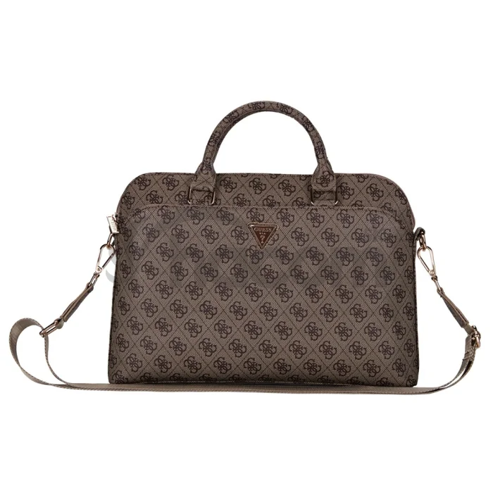 Guess PU 4G Triangle Logo Taška na Notebook 13/14/15" Brown