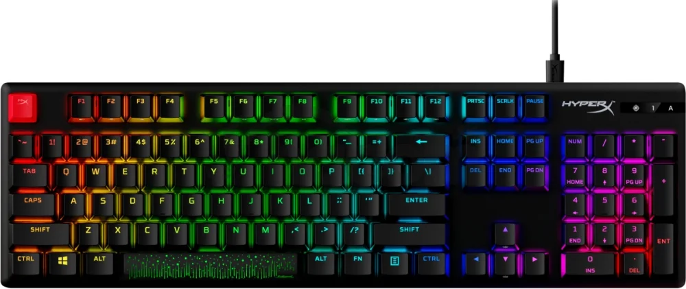 HyperX Alloy Origins PBT/Drôtová USB/US layout/Čierna