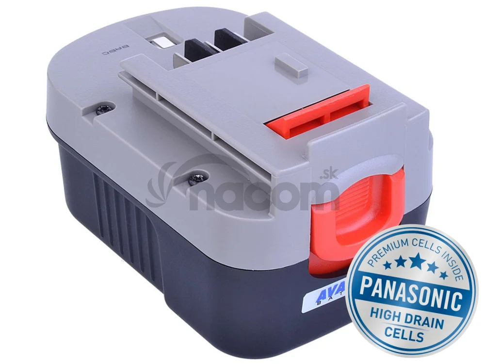 Batéria AVACOM BLACK & DECKER A144, A1714 Ni-MH 14,4 V 3000mAh, články PANASONIC