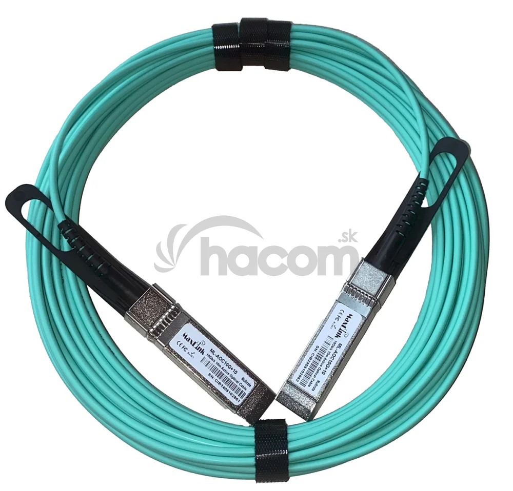 MaxLink 10G SFP+ AOC optický kábel, aktívny, DDM, 10m