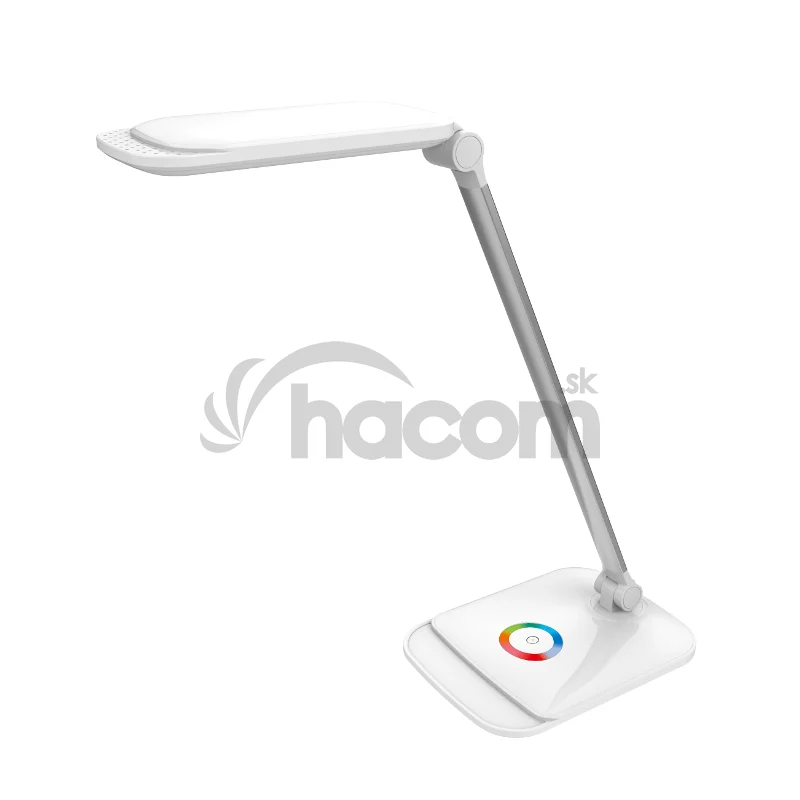 Stolová LED lampa Platinet PDLQ60 18W stmievateľná, dotykové ovládanie, USB port, biela