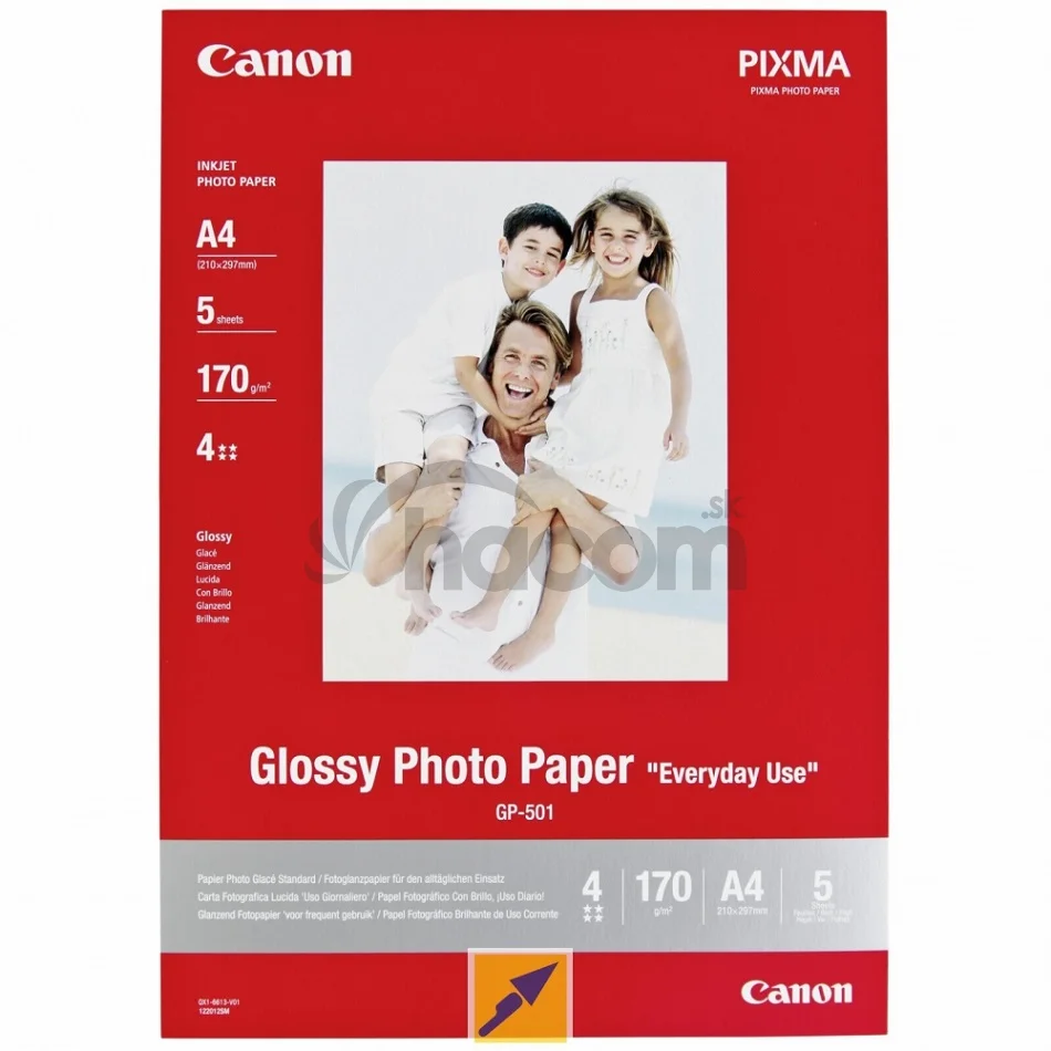 Canon GP-501, 10x15 fotopapier lesklý, 5 ks, 210g