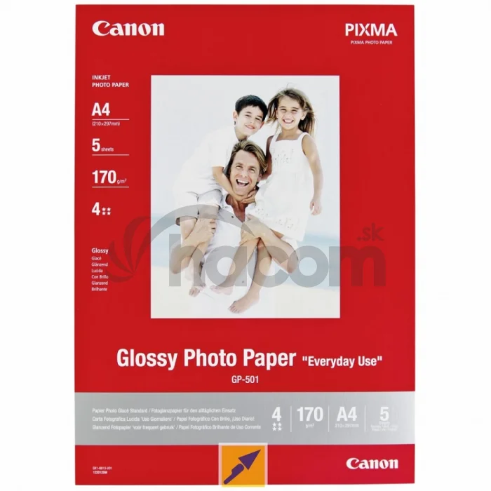 Canon GP-501, 10x15 fotopapier lesklý, 5 ks, 210g