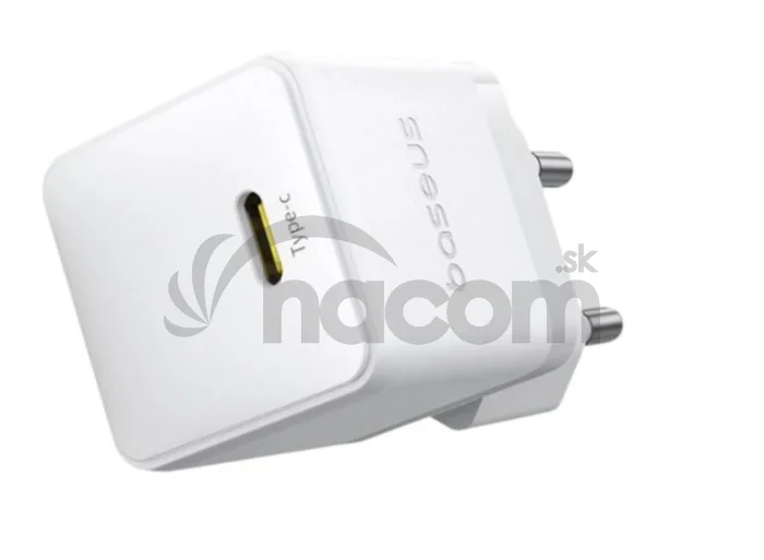 Baseus Rýchlonabíjačka do siete Palm 30W USB-C PD QC 3.0 biela