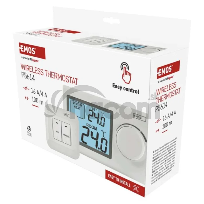 Izbový manuálny bezdrôtový termostat P5614