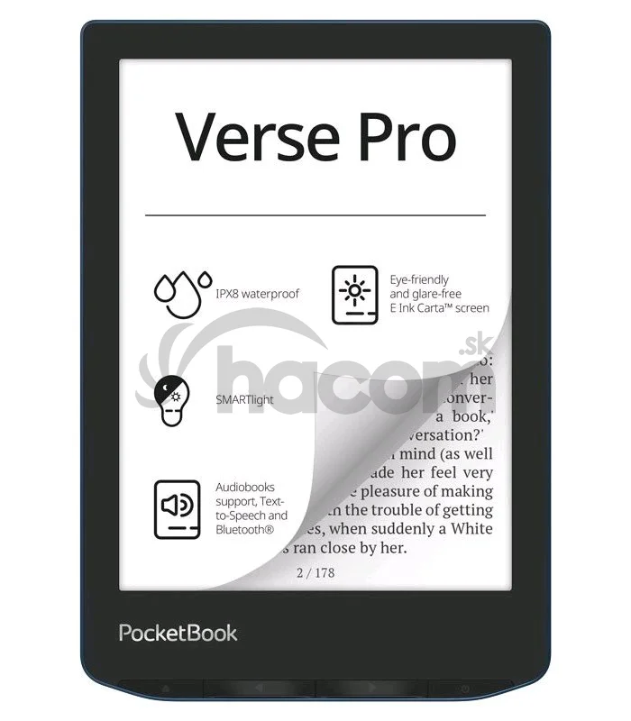 E-book POCKETBOOK 634 Verse Pro Azure, modrý