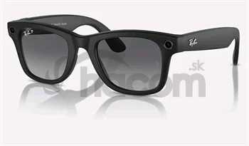 Meta Ray-Ban Wayfarer, AI okuliare, Matte Black, Polarized Gradient Graphite Large size